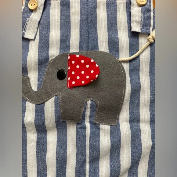 LAST Price NEW Handmade elephant romper - Picture 2 of 4